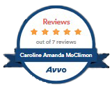Reviews 5 Stars out of 7 review Caroline Amanda McClimon Avvo